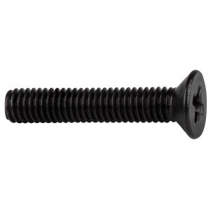 M3 x 16mm Machine Screw Black Oxide - 100 Pcs.